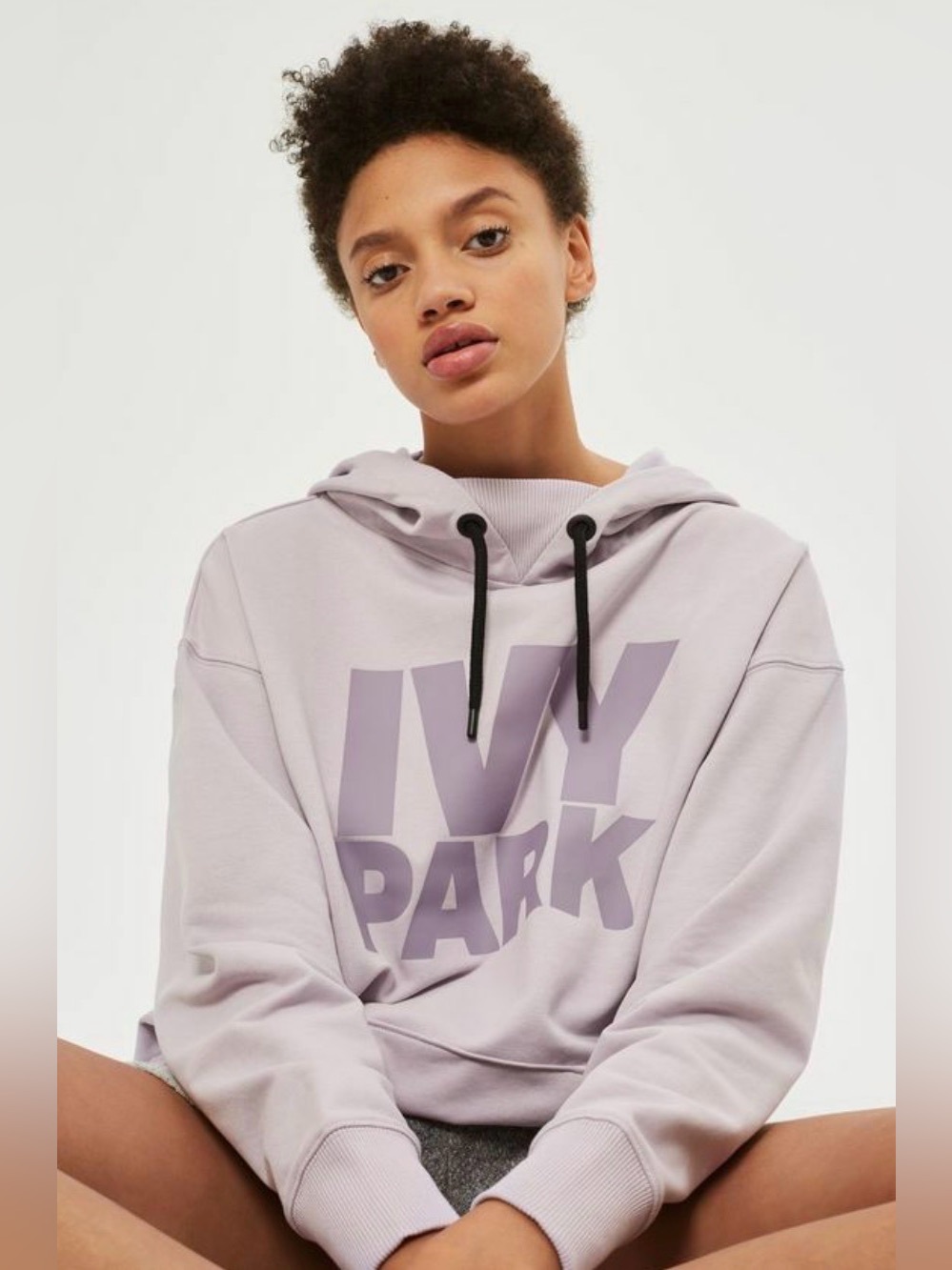 Ivy Park Lavender Pullover Hoodie Sweater